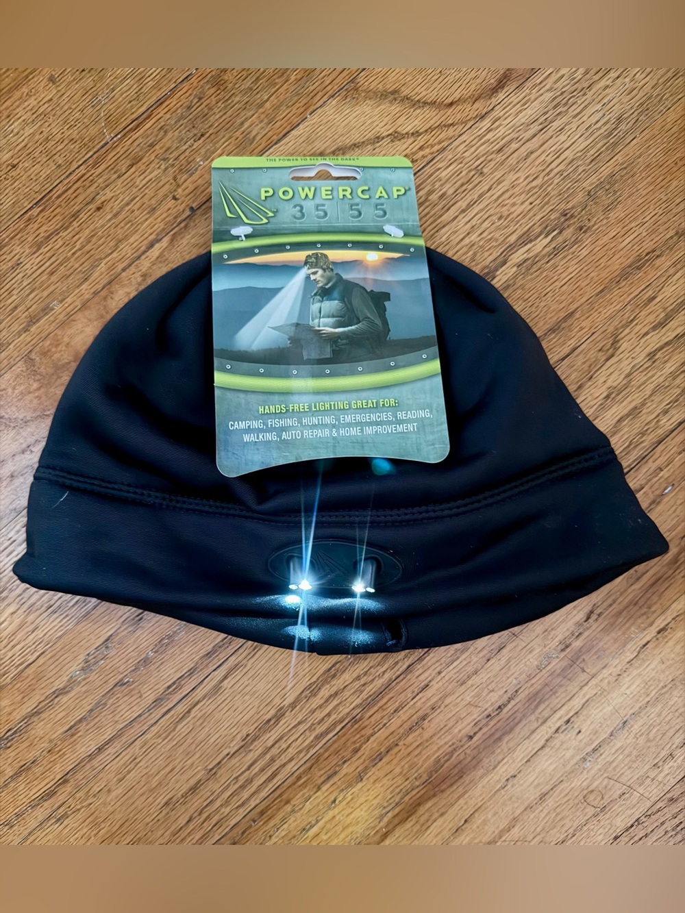 Powercap Hands-Free LED Beanie - Black